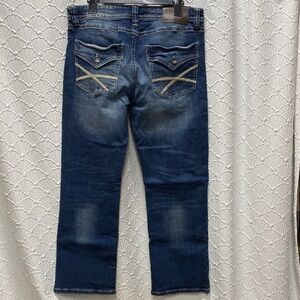 Axel size 34X30 Classic slim boot Leg Blue Jeans for‎ Men